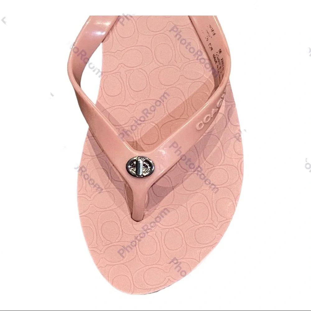 Coach pink flip flops - Picture 2 of 8